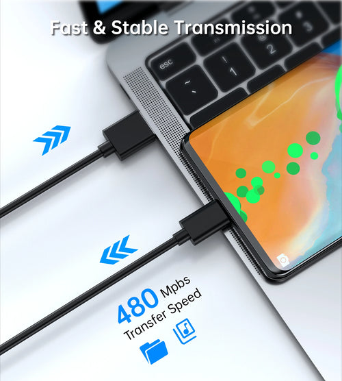 1M USB USB A to Type C Charging Cable